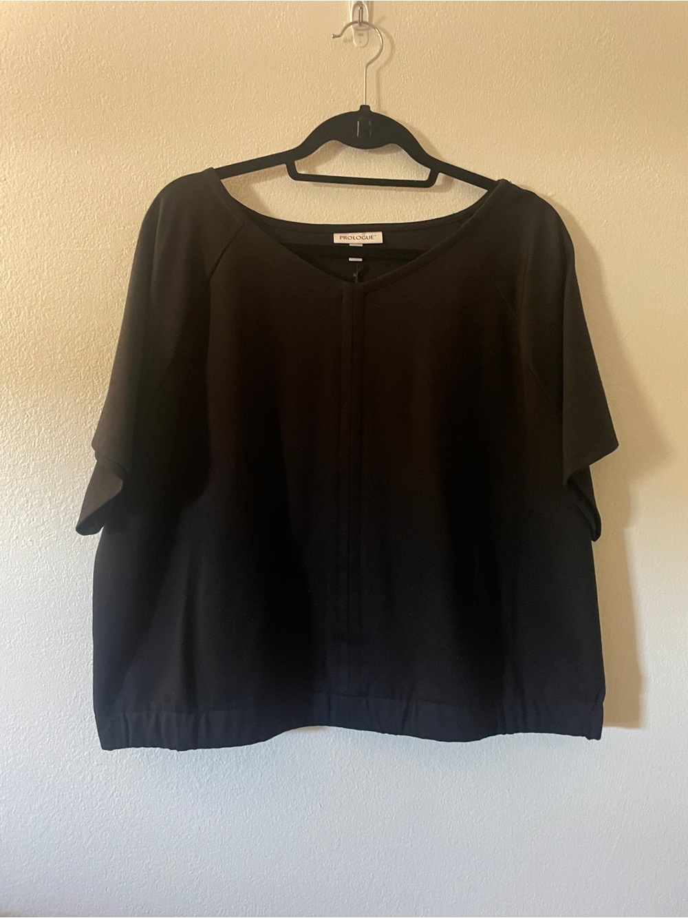 Black Boxy Top | Short-Sleeve | XXL